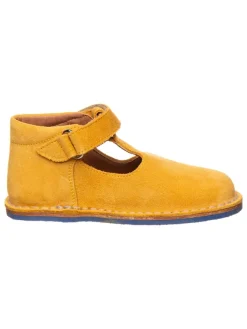 lamino Leder-Barfuß-Halbsandalen in Gelb Online