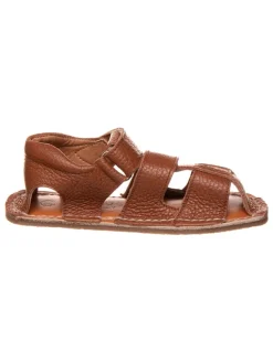 lamino Leder-Barfußsandalen in Hellbraun>Kinder Sandalen·Halbsandalen