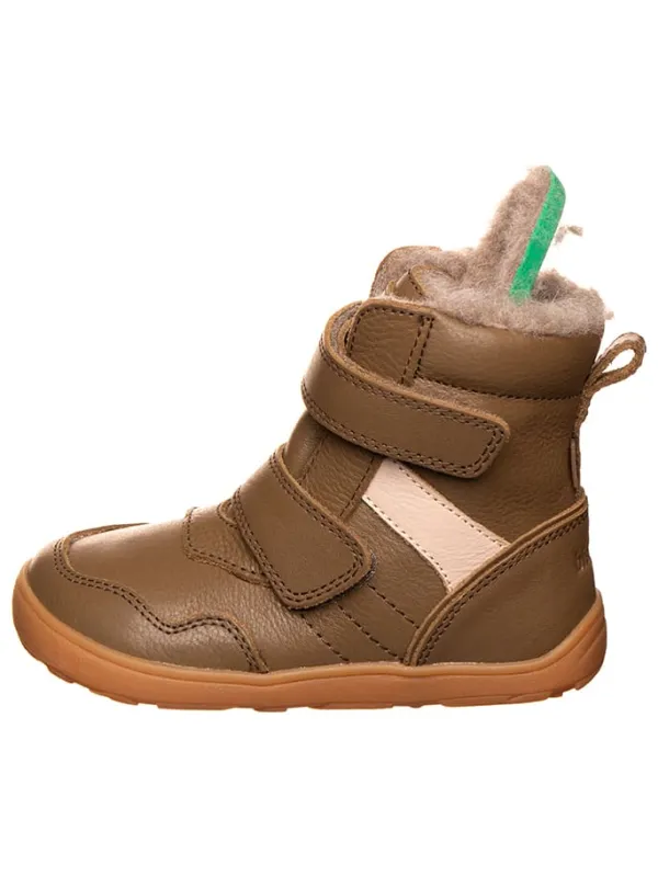 bisgaard Leder-Barfußschuhe in Hellbraun