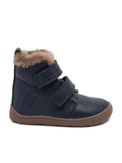 bisgaard Leder-Barfußschuhe "Emil" in Dunkelblau>Kinder Stiefel & Boots·Boots