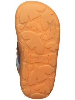 bisgaard Leder-Barfußschuhe in Braun/ Hellblau><noscript><img width=