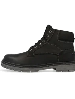Wrangler Leder-Boots "Allan" in Schwarz>Herren Stiefel & Boots