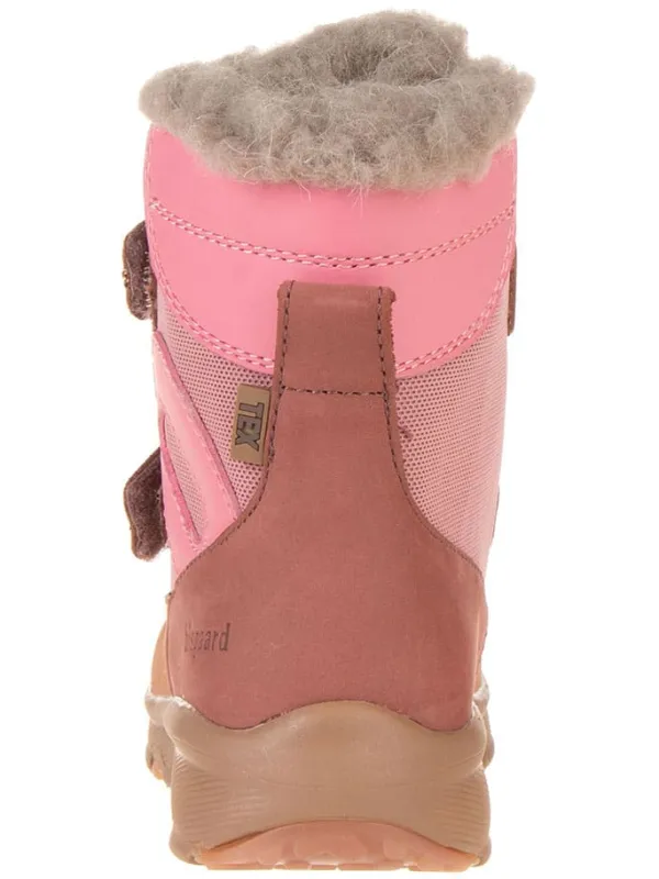 bisgaard Leder-Boots "Eigil" in Rosa/ Braun>Kinder Stiefel & Boots|Stiefel & Boots·Boots