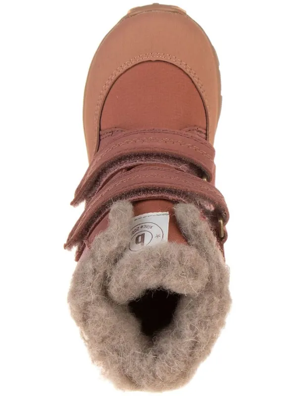 bisgaard Leder-Boots "Eigil" in Rosa/ Braun>Kinder Stiefel & Boots|Stiefel & Boots·Boots