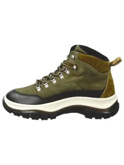 GANT Footwear Leder-Boots "Hillark" in Grün/ Schwarz/ Weiß>Herren Stiefel & Boots
