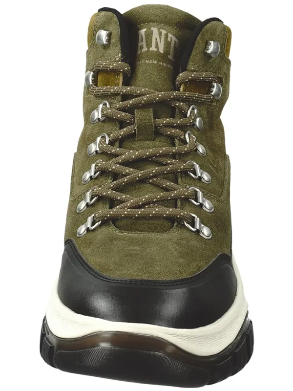 GANT Footwear Leder-Boots "Hillark" in Grün/ Schwarz/ Weiß>Herren Stiefel & Boots