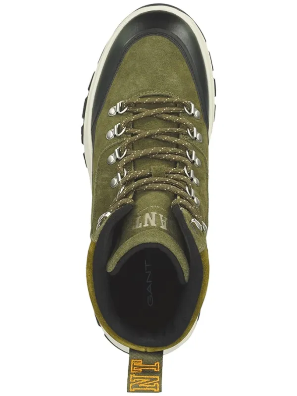GANT Footwear Leder-Boots "Hillark" in Grün/ Schwarz/ Weiß>Herren Stiefel & Boots