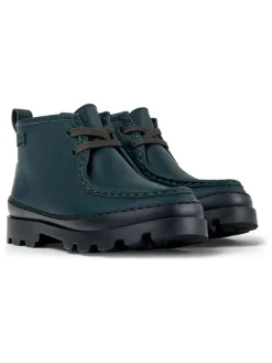 Camper Leder-Boots in Dunkelblau>Kinder Stiefeletten·Hohe Stiefeletten