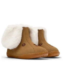 Camper Leder-Boots in Hellbraun/ Creme Discount