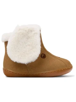 Camper Leder-Boots in Hellbraun/ Creme Discount
