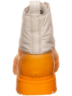 Calvin Klein Leder-Boots in Orange/ Beige Hot