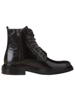 Calvin Klein Leder-Boots in Schwarz Hot
