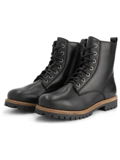 TRAVELIN' Leder-Boots in Schwarz Sale