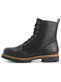 TRAVELIN' Leder-Boots in Schwarz Sale