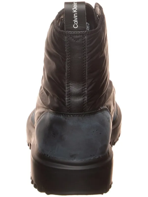 Calvin Klein Leder-Boots in Schwarz>Herren Stiefel & Boots