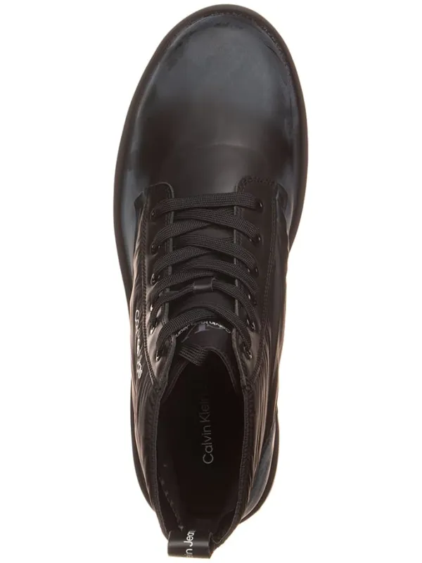 Calvin Klein Leder-Boots in Schwarz>Herren Stiefel & Boots