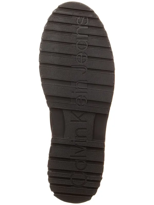 Calvin Klein Leder-Boots in Schwarz>Herren Stiefel & Boots