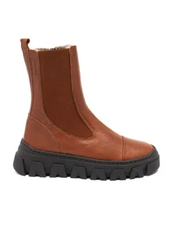 bisgaard Leder-Boots "Nilla" in Hellbraun Outlet