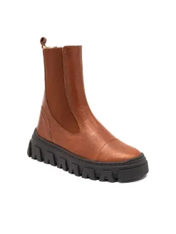 bisgaard Leder-Boots "Nilla" in Hellbraun Outlet