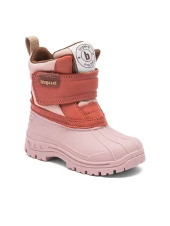 bisgaard Leder-Boots "Pixie" in Rosa/ Rot Sale