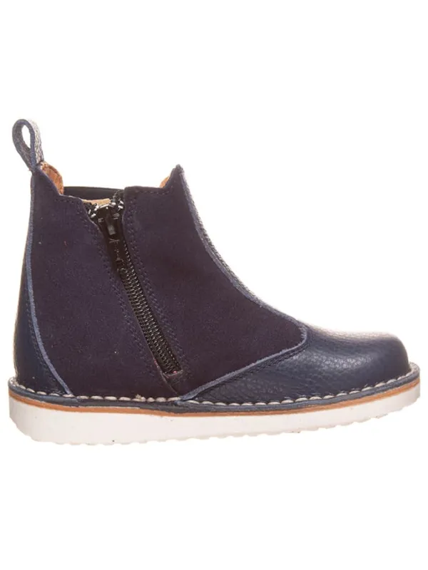 El Naturalista Leder-Chelsea-Boots in Dunkelblau>Kinder Stiefeletten·Chelsea Boots