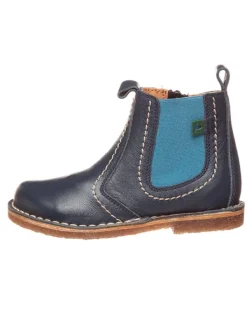 El Naturalista Leder-Chelsea-Boots in Dunkelblau Sale