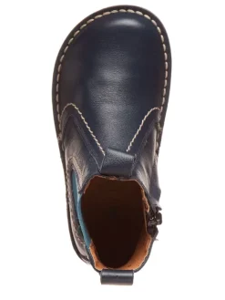 El Naturalista Leder-Chelsea-Boots in Dunkelblau Sale