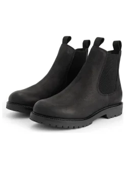 TRAVELIN' Leder-Chelsea-Boots in Schwarz Discount
