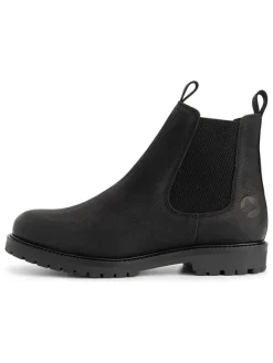 TRAVELIN' Leder-Chelsea-Boots in Schwarz Discount