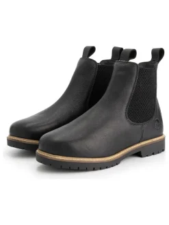 TRAVELIN' Leder-Chelsea-Boots in Schwarz Outlet