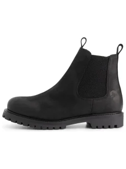 TRAVELIN' Leder-Chelsea-Boots in Schwarz Sale