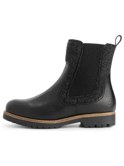 TRAVELIN' Leder-Chelsea-Boots in Schwarz Clearance