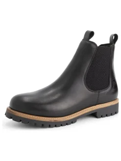 TRAVELIN' Leder-Chelsea-Boots in Schwarz Discount