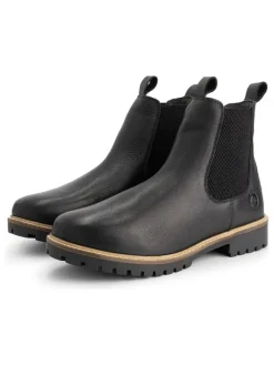 TRAVELIN' Leder-Chelsea-Boots in Schwarz>Herren Stiefel & Boots