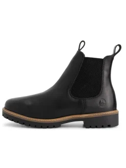 TRAVELIN' Leder-Chelsea-Boots in Schwarz New