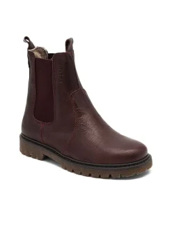 bisgaard Leder-Chelsea-Boots "Neel" in Rot