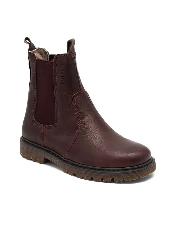 bisgaard Leder-Chelsea-Boots "Neel" in Rot