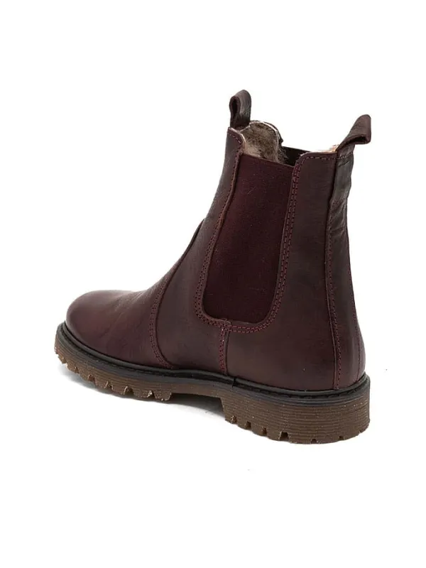 bisgaard Leder-Chelsea-Boots "Neel" in Rot