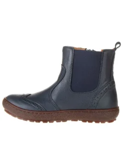 bisgaard Leder-Chelsea-Boots "Norbert" in Dunkelblau>Kinder Stiefeletten·Chelsea Boots