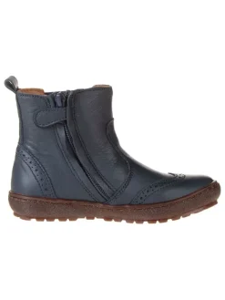 bisgaard Leder-Chelsea-Boots "Norbert" in Dunkelblau>Kinder Stiefeletten·Chelsea Boots