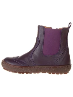 bisgaard Leder-Chelsea-Boots "Norbert" in Lila