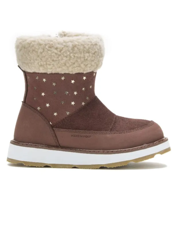 Kamik Leder-Chelsea-Boots "Risecuff" in Braun>Kinder Stiefeletten·Chelsea Boots