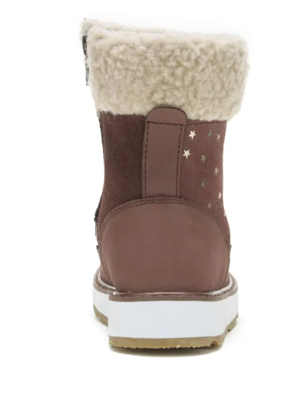 Kamik Leder-Chelsea-Boots "Risecuff" in Braun>Kinder Stiefeletten·Chelsea Boots