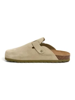 BABUNKERS Family Leder-Clogs in Beige>Herren Hausschuhe
