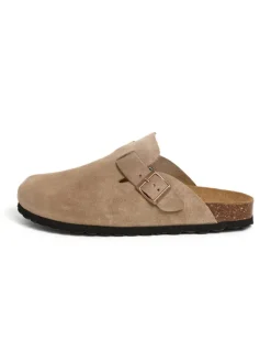 BABUNKERS Family Leder-Clogs in Beige