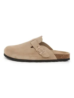 SABOKETS Leder-Clogs in Beige New