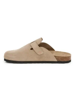SABOKETS Leder-Clogs in Beige New