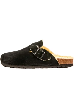 BABUNKERS Family Leder-Clogs in Schwarz Best