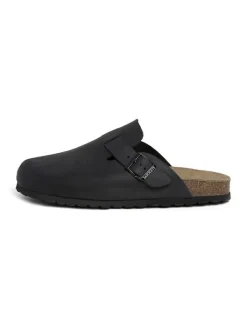 SABOKETS Leder-Clogs in Schwarz>Herren Hausschuhe