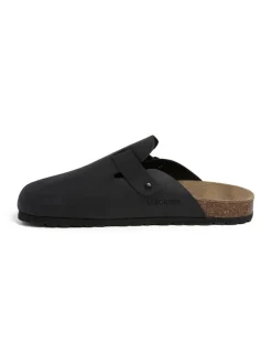 SABOKETS Leder-Clogs in Schwarz>Herren Hausschuhe